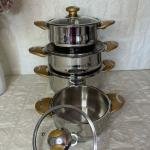 7 Parça Çelik Tencere Takımı