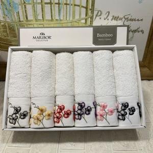 Lazer Kesim Nakışlı Bambu Havlu 6 Ad. (50X90)