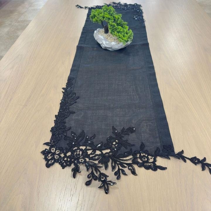 Özel Üretim Runner Siyah 40x160