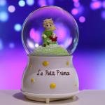 The Little Prince Küçük Prens Müzikli Işıklı Otomatik Kar Tanesi Püskürtmeli Büyük Boy Kar Küresi
