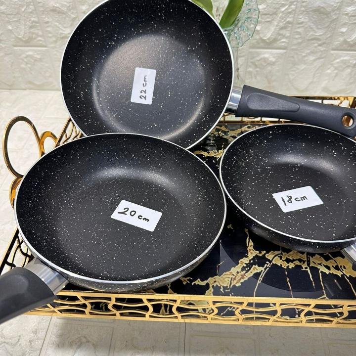 Teflon Tava 3 lü (18-20-22 cm)