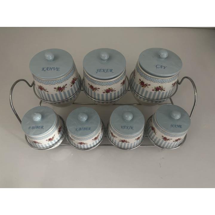 Lavin Porselen 15 Parça Standlı Baharat Seti