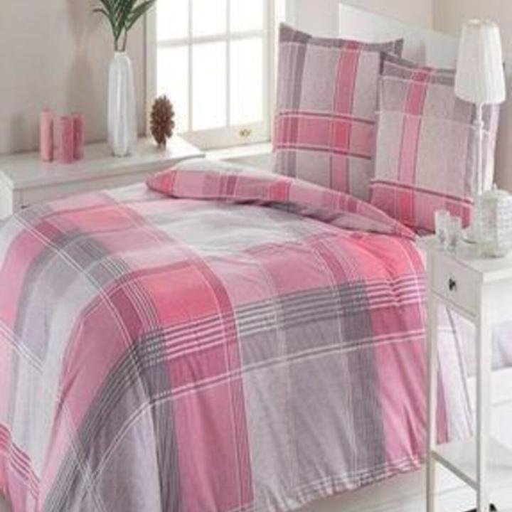 Çift Kişilik Ranforce Nevresim Takımı Roxin Pembe