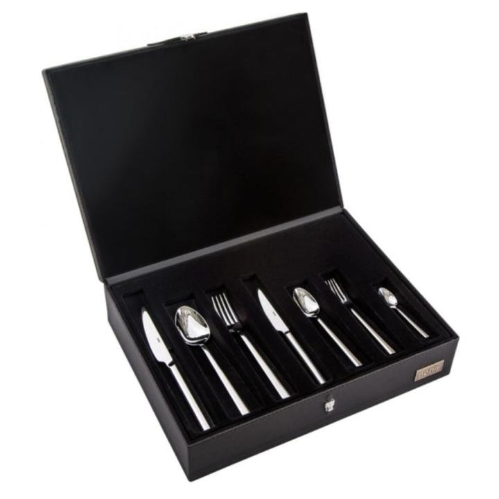Paris Sade 89 Parça Deri Kutulu Çatal Kaşık Bıçak Takımı 18-10 304 1. Kalite