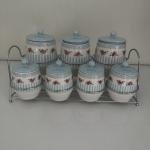 Lavin Porselen 15 Parça Standlı Baharat Seti