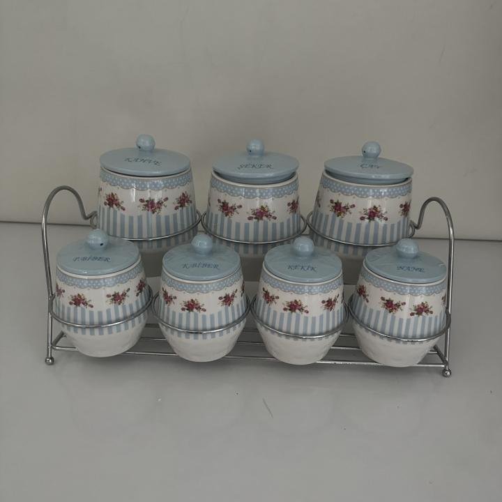 Lavin Porselen 15 Parça Standlı Baharat Seti